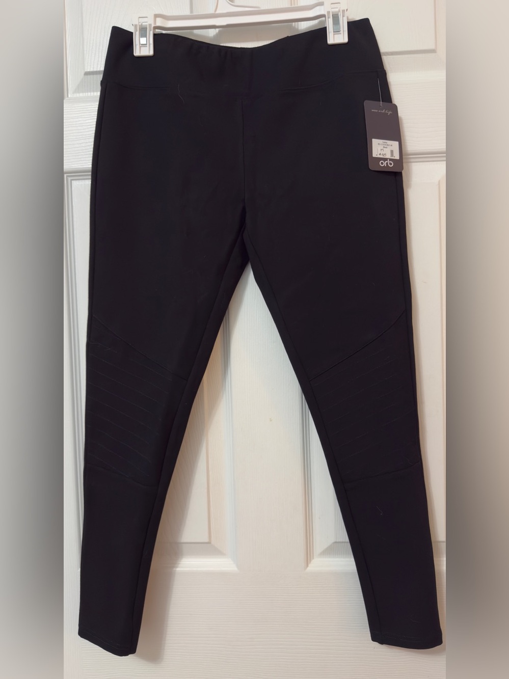 Black Women's Ponte Moto Leggings - Alo